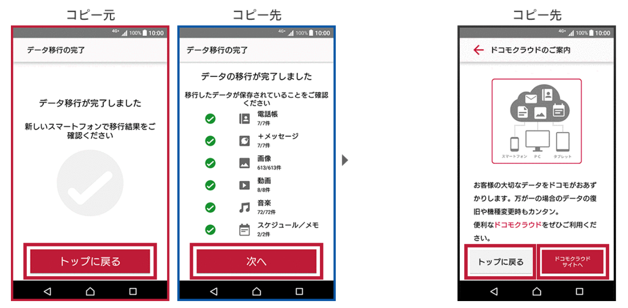 AndroidからAndroidへのデータの移行