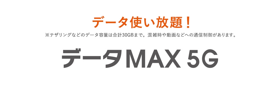 データMAX 5G