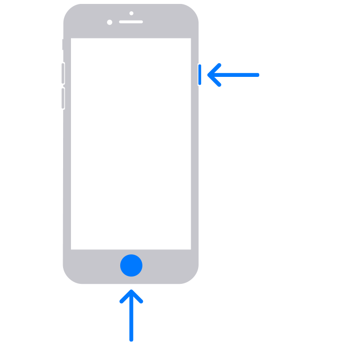 iPhone X以前のサイドボタンモデルのスクショ方法
