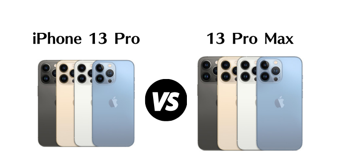 iPhone13 ProとiPhone13 Pro Maxを徹底比較！どちらを買うべき？