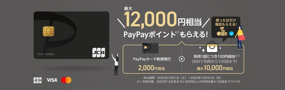 PayPayカードの入会特典キャンペーン