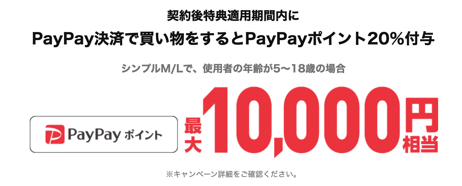【5〜18歳】PayPayポイントプレゼントキャンペーン