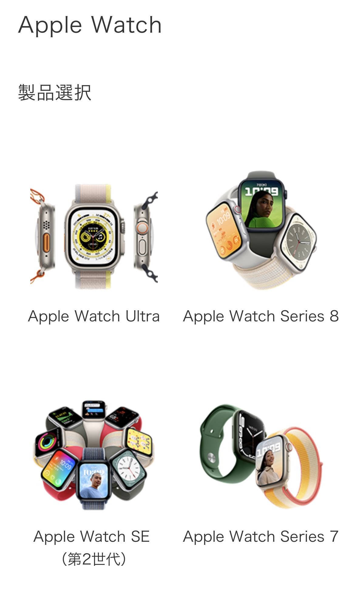 ドコモオンラインショップ Apple Watch申込み手順