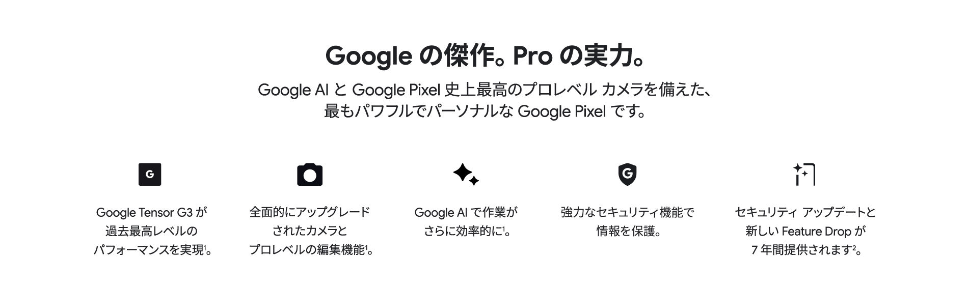 Google Pixel 8 Proの特徴